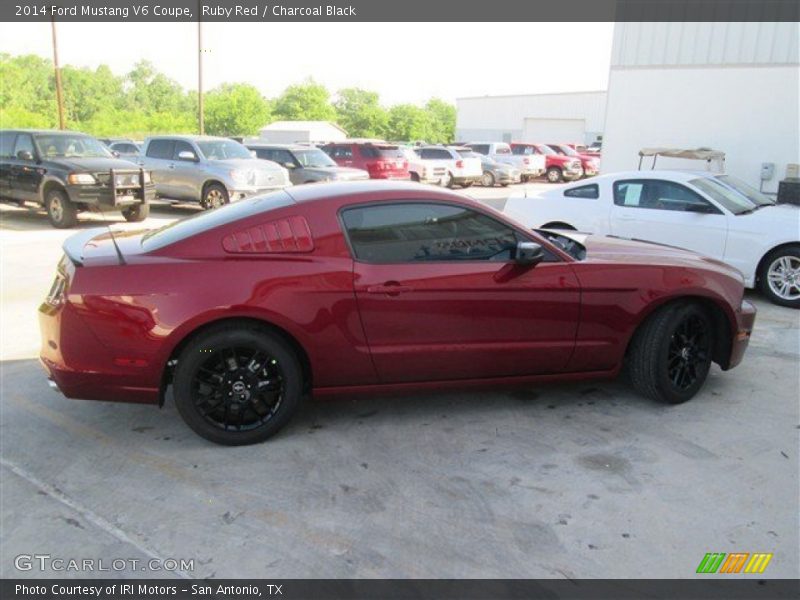 Ruby Red / Charcoal Black 2014 Ford Mustang V6 Coupe