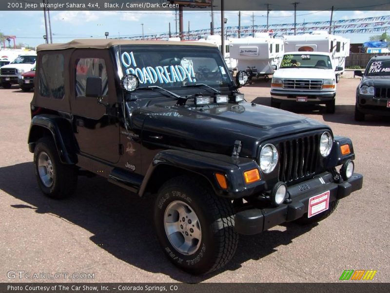 Black / Camel/Dark Green 2001 Jeep Wrangler Sahara 4x4