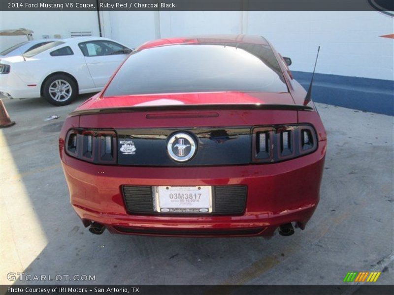 Ruby Red / Charcoal Black 2014 Ford Mustang V6 Coupe