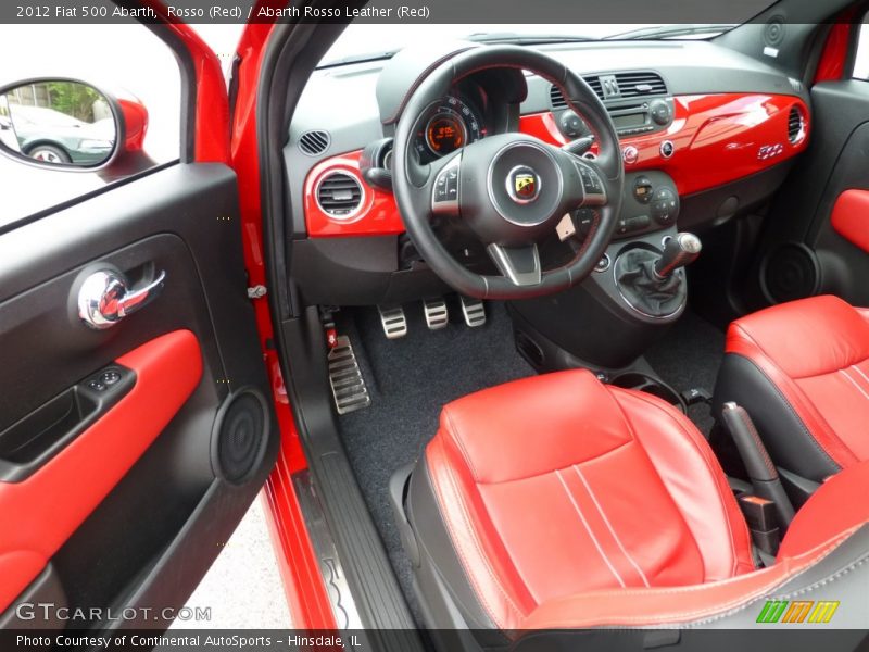 Rosso (Red) / Abarth Rosso Leather (Red) 2012 Fiat 500 Abarth