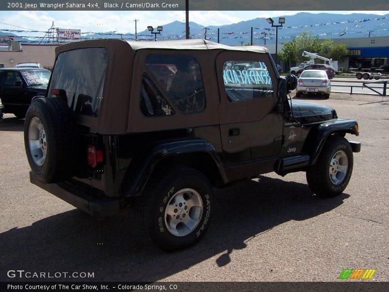 Black / Camel/Dark Green 2001 Jeep Wrangler Sahara 4x4
