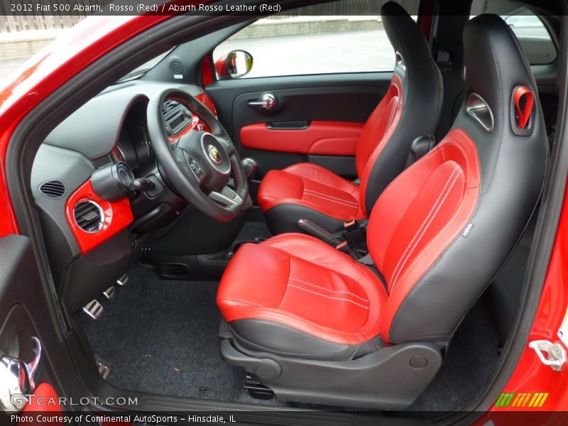 Rosso (Red) / Abarth Rosso Leather (Red) 2012 Fiat 500 Abarth