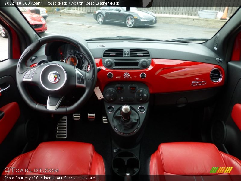 Rosso (Red) / Abarth Rosso Leather (Red) 2012 Fiat 500 Abarth