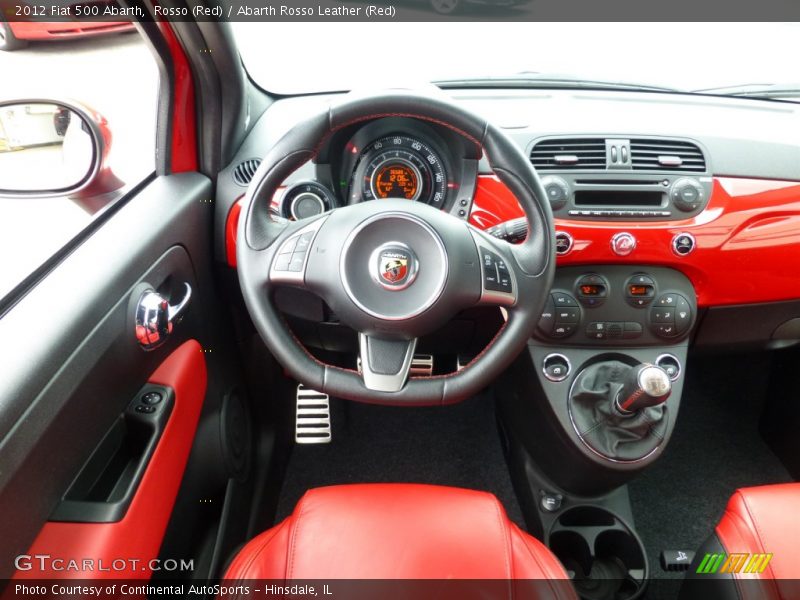 Rosso (Red) / Abarth Rosso Leather (Red) 2012 Fiat 500 Abarth