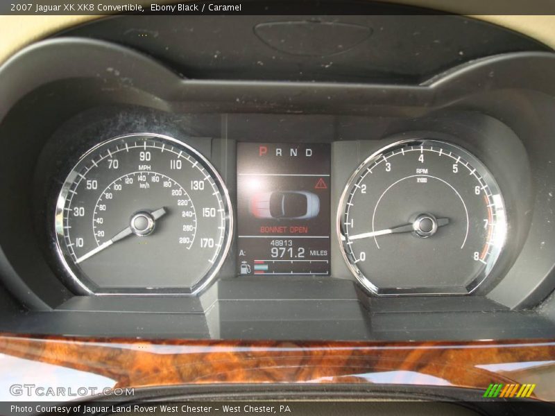 Ebony Black / Caramel 2007 Jaguar XK XK8 Convertible
