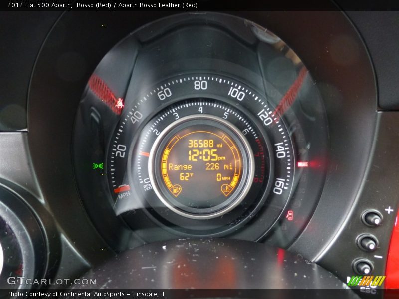 Rosso (Red) / Abarth Rosso Leather (Red) 2012 Fiat 500 Abarth
