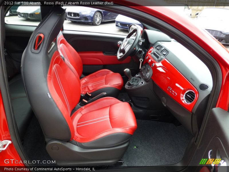 Rosso (Red) / Abarth Rosso Leather (Red) 2012 Fiat 500 Abarth