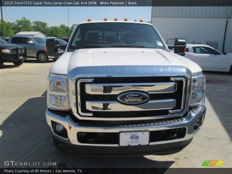 White Platinum / Black 2015 Ford F350 Super Duty Lariat Crew Cab 4x4 DRW