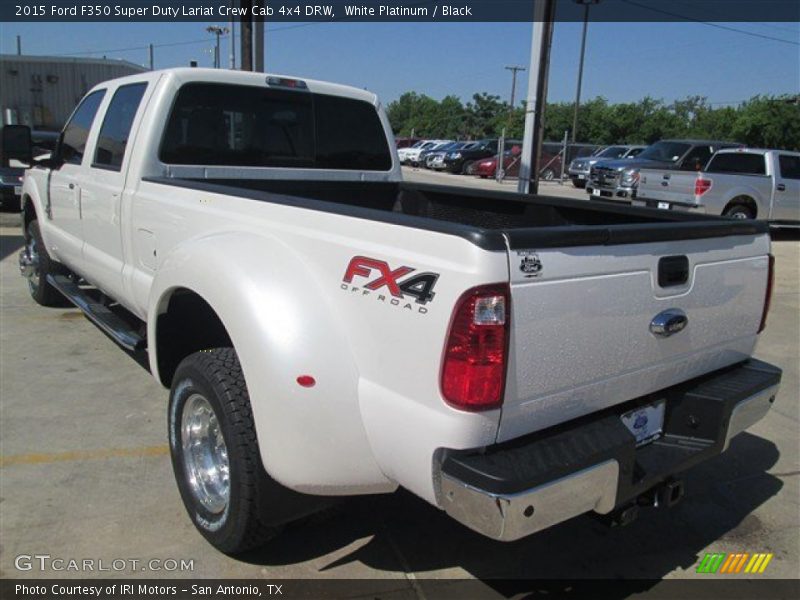 White Platinum / Black 2015 Ford F350 Super Duty Lariat Crew Cab 4x4 DRW