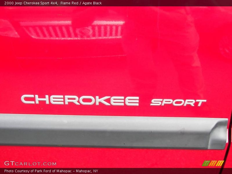 Flame Red / Agate Black 2000 Jeep Cherokee Sport 4x4