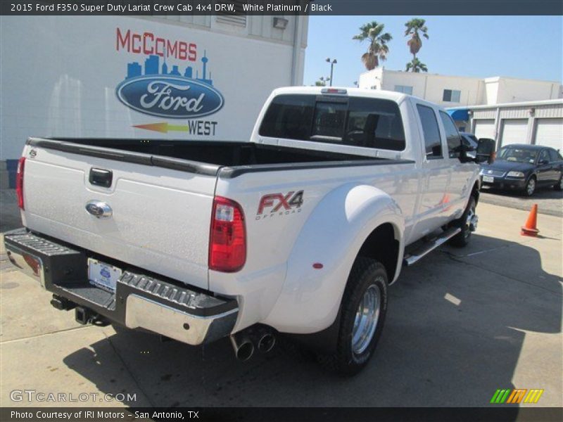 White Platinum / Black 2015 Ford F350 Super Duty Lariat Crew Cab 4x4 DRW