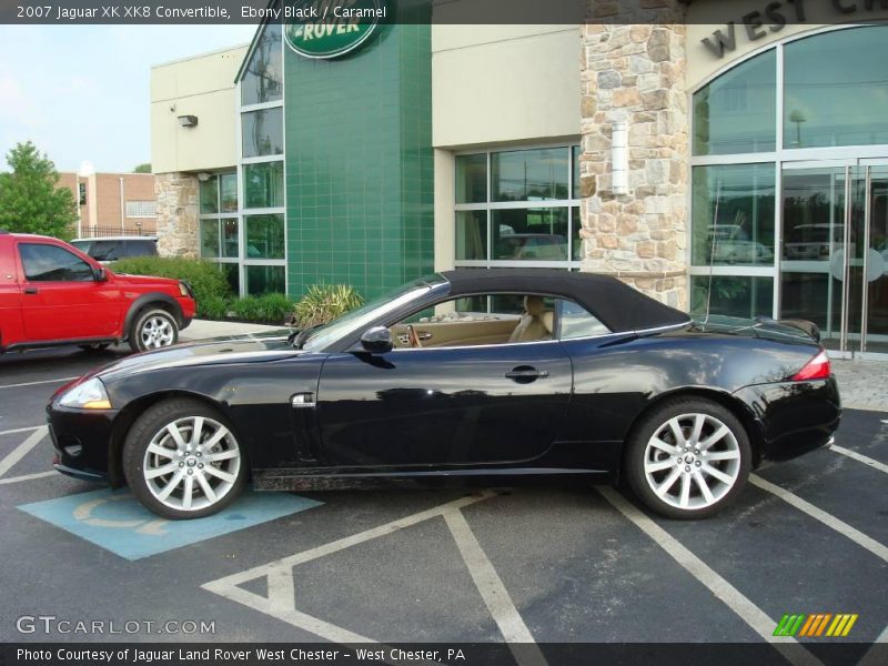 Ebony Black / Caramel 2007 Jaguar XK XK8 Convertible