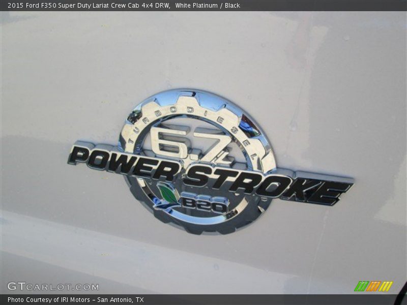 White Platinum / Black 2015 Ford F350 Super Duty Lariat Crew Cab 4x4 DRW