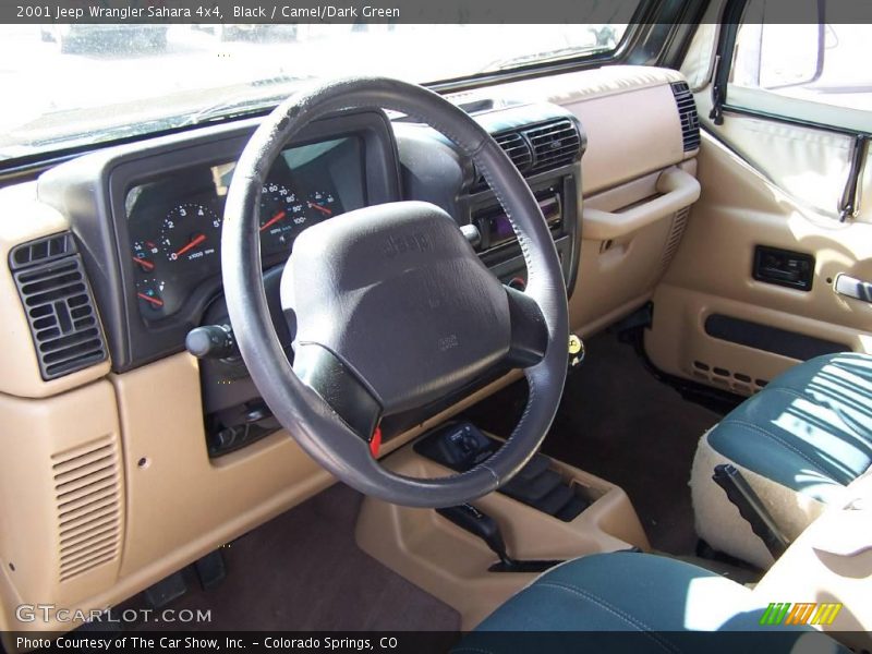 Black / Camel/Dark Green 2001 Jeep Wrangler Sahara 4x4
