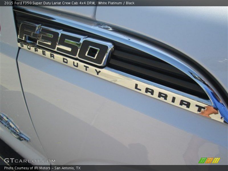 White Platinum / Black 2015 Ford F350 Super Duty Lariat Crew Cab 4x4 DRW