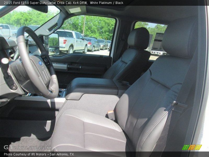 White Platinum / Black 2015 Ford F350 Super Duty Lariat Crew Cab 4x4 DRW