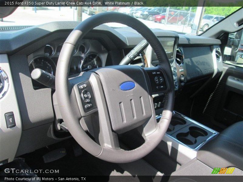 White Platinum / Black 2015 Ford F350 Super Duty Lariat Crew Cab 4x4 DRW