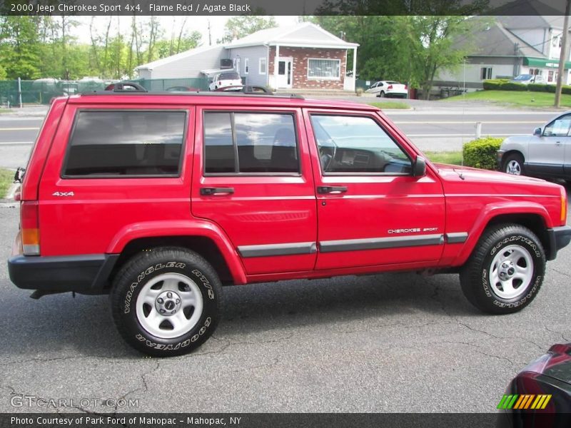 Flame Red / Agate Black 2000 Jeep Cherokee Sport 4x4