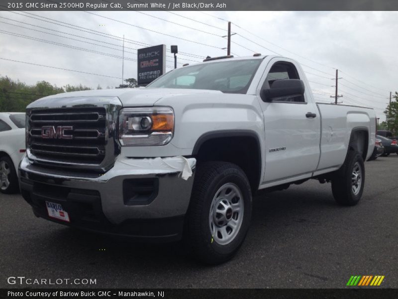Summit White / Jet Black/Dark Ash 2015 GMC Sierra 2500HD Regular Cab
