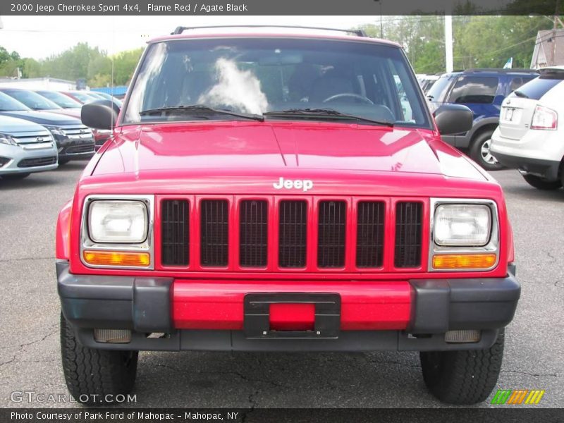 Flame Red / Agate Black 2000 Jeep Cherokee Sport 4x4