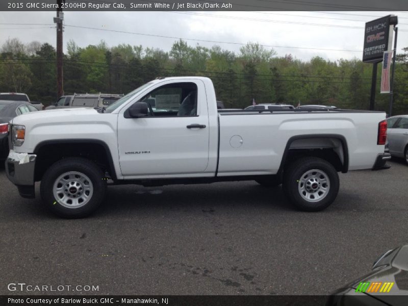 Summit White / Jet Black/Dark Ash 2015 GMC Sierra 2500HD Regular Cab