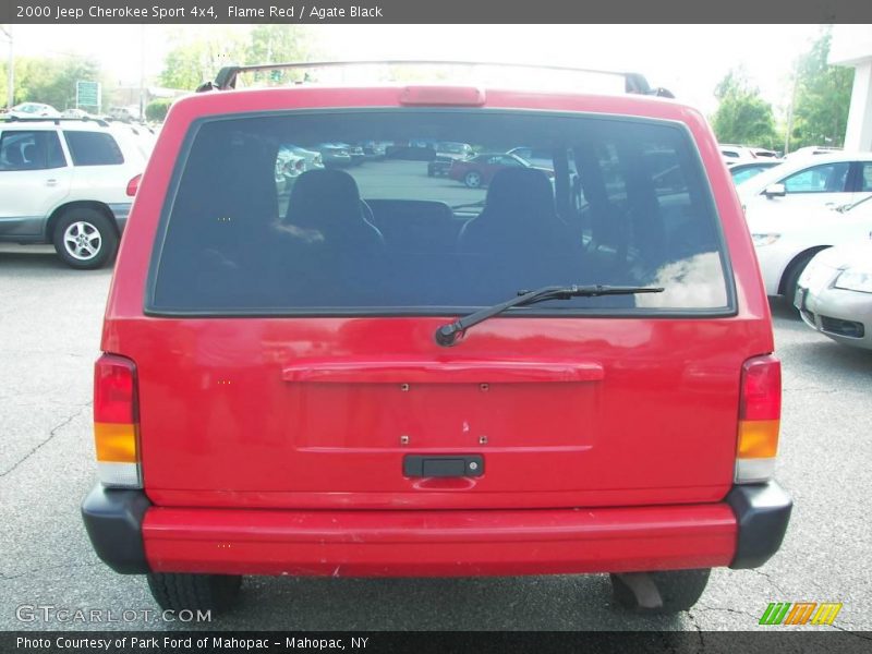 Flame Red / Agate Black 2000 Jeep Cherokee Sport 4x4