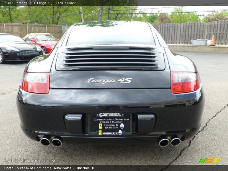 Black / Black 2007 Porsche 911 Targa 4S