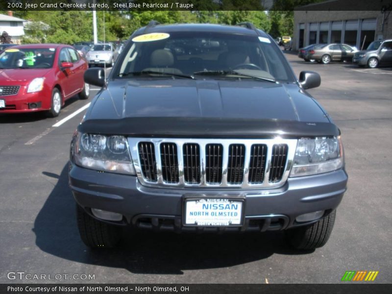 Steel Blue Pearlcoat / Taupe 2002 Jeep Grand Cherokee Laredo