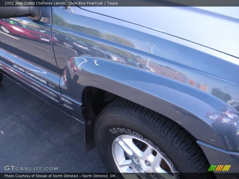 Steel Blue Pearlcoat / Taupe 2002 Jeep Grand Cherokee Laredo