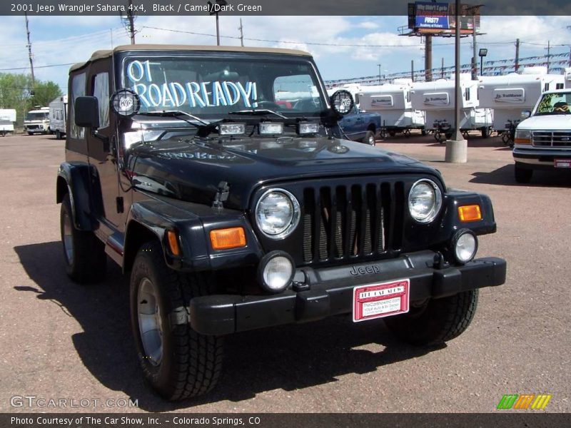 Black / Camel/Dark Green 2001 Jeep Wrangler Sahara 4x4