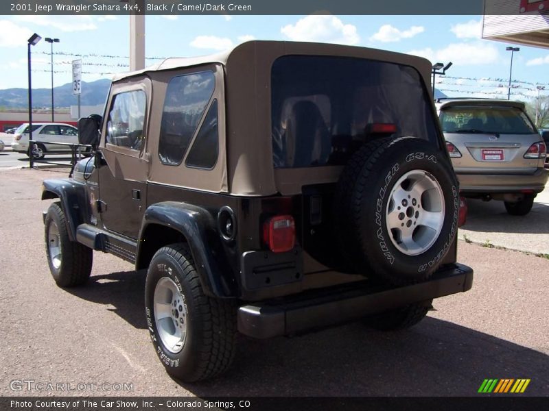 Black / Camel/Dark Green 2001 Jeep Wrangler Sahara 4x4