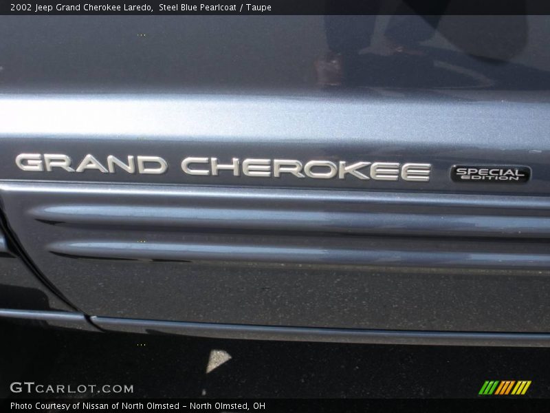 Steel Blue Pearlcoat / Taupe 2002 Jeep Grand Cherokee Laredo