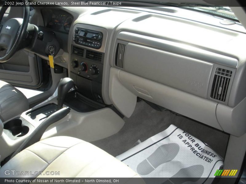 Steel Blue Pearlcoat / Taupe 2002 Jeep Grand Cherokee Laredo