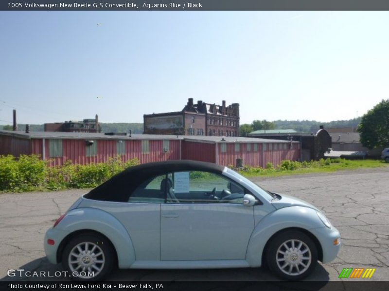 Aquarius Blue / Black 2005 Volkswagen New Beetle GLS Convertible