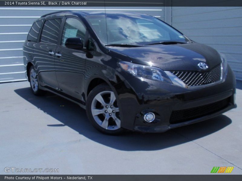 Black / Dark Charcoal 2014 Toyota Sienna SE
