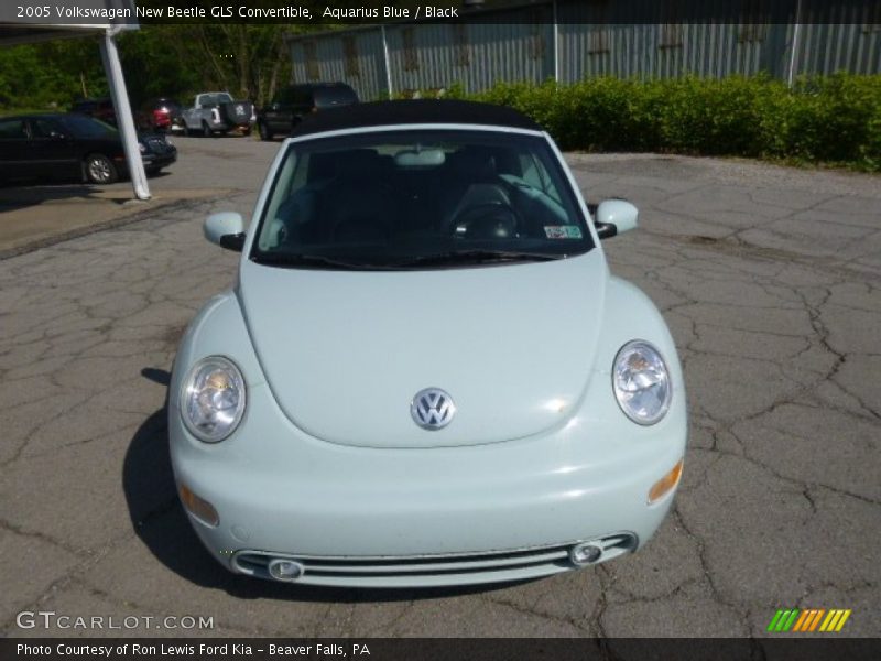 Aquarius Blue / Black 2005 Volkswagen New Beetle GLS Convertible