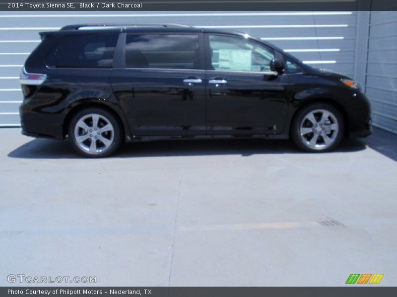 Black / Dark Charcoal 2014 Toyota Sienna SE