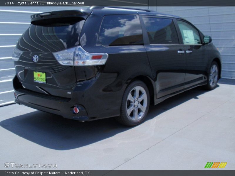 Black / Dark Charcoal 2014 Toyota Sienna SE