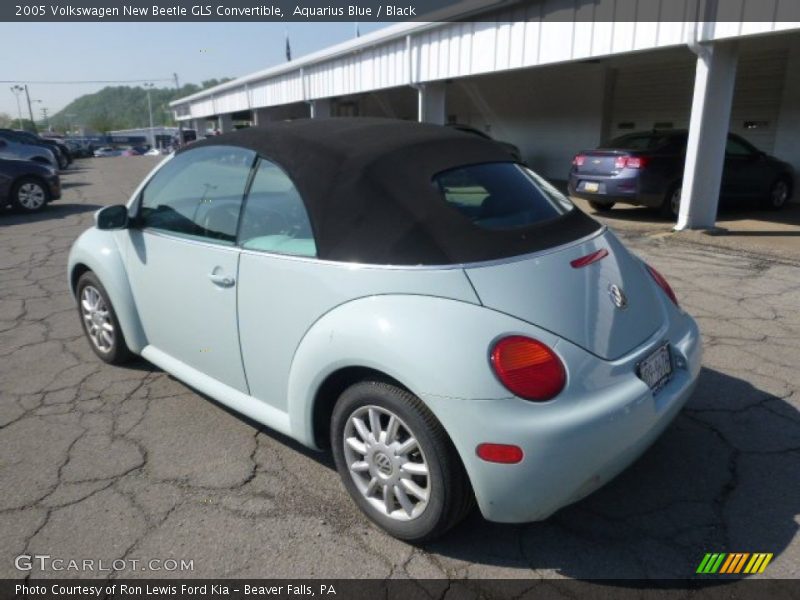 Aquarius Blue / Black 2005 Volkswagen New Beetle GLS Convertible