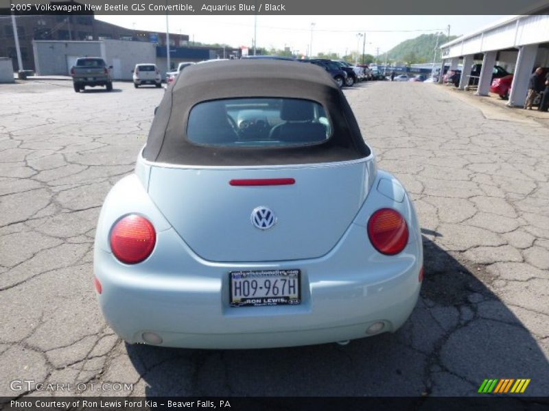 Aquarius Blue / Black 2005 Volkswagen New Beetle GLS Convertible