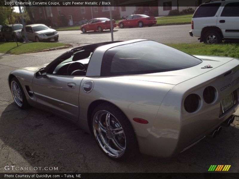 Light Pewter Metallic / Black 2001 Chevrolet Corvette Coupe