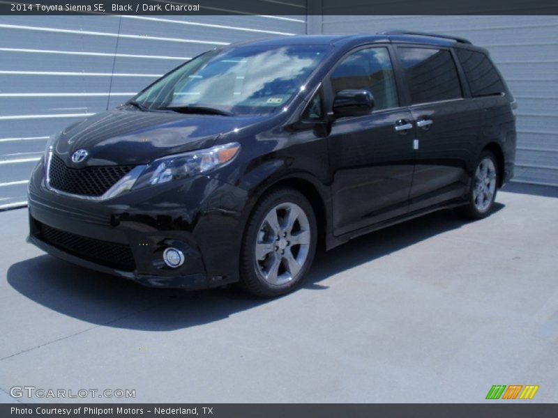 Black / Dark Charcoal 2014 Toyota Sienna SE