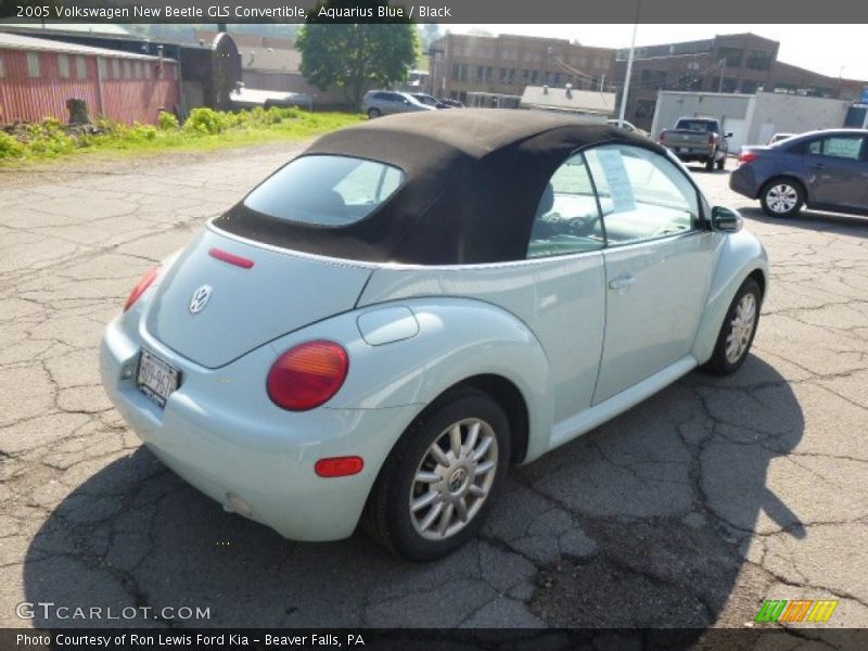 Aquarius Blue / Black 2005 Volkswagen New Beetle GLS Convertible