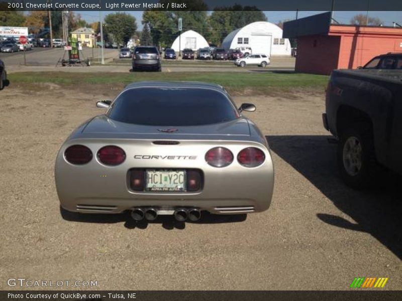 Light Pewter Metallic / Black 2001 Chevrolet Corvette Coupe