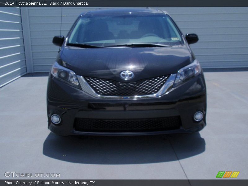 Black / Dark Charcoal 2014 Toyota Sienna SE