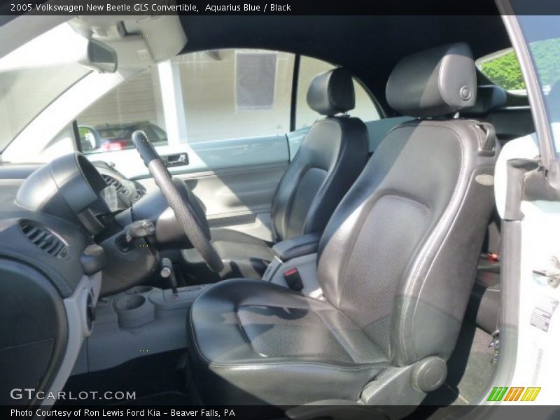 Aquarius Blue / Black 2005 Volkswagen New Beetle GLS Convertible