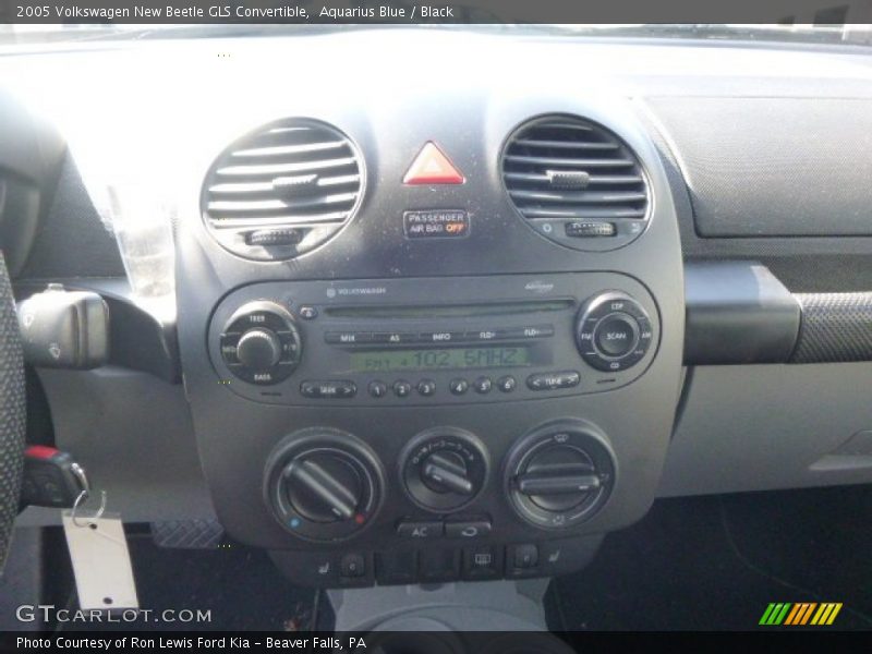Aquarius Blue / Black 2005 Volkswagen New Beetle GLS Convertible