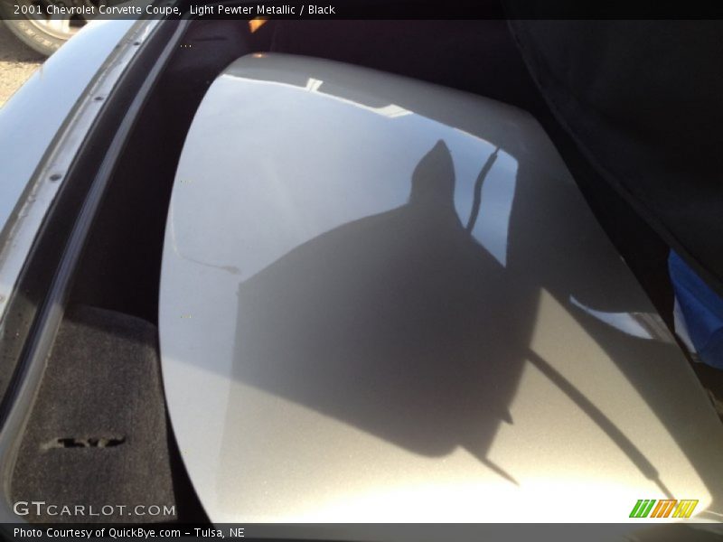 Light Pewter Metallic / Black 2001 Chevrolet Corvette Coupe