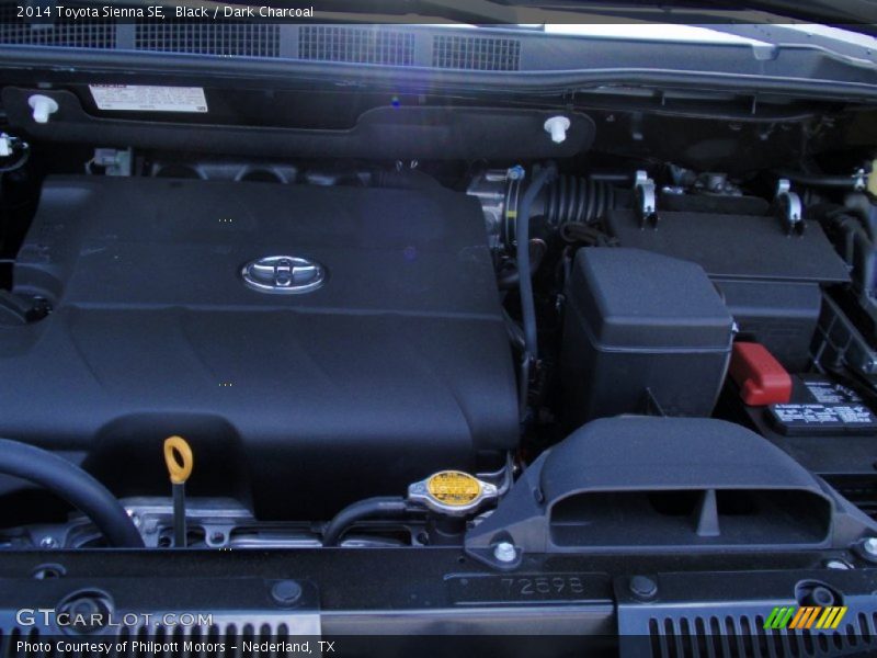 Black / Dark Charcoal 2014 Toyota Sienna SE