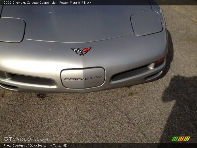 Light Pewter Metallic / Black 2001 Chevrolet Corvette Coupe